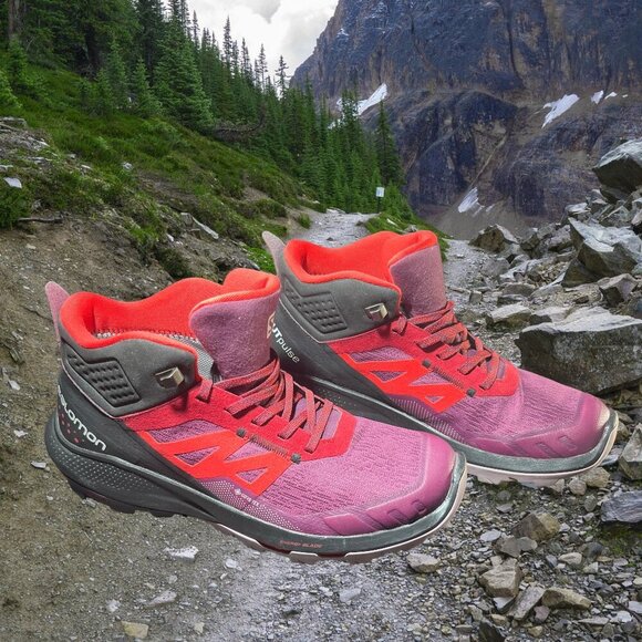 Salomon Out Pulse Mid GTX Women's Hiking Shoes Size 8 Waterproof Gore-Tex - Picture 2 of 11